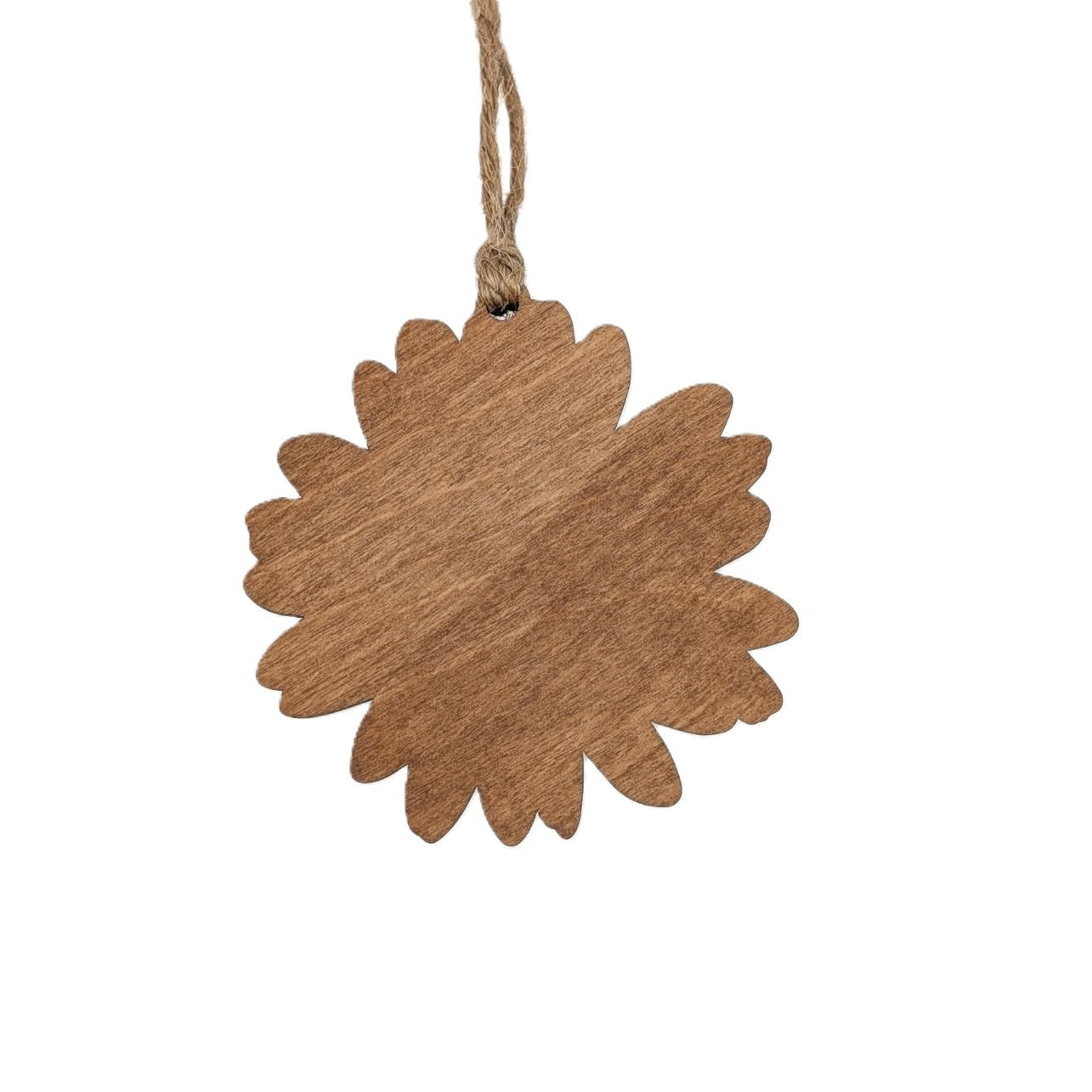 White Daisy Christmas Ornament