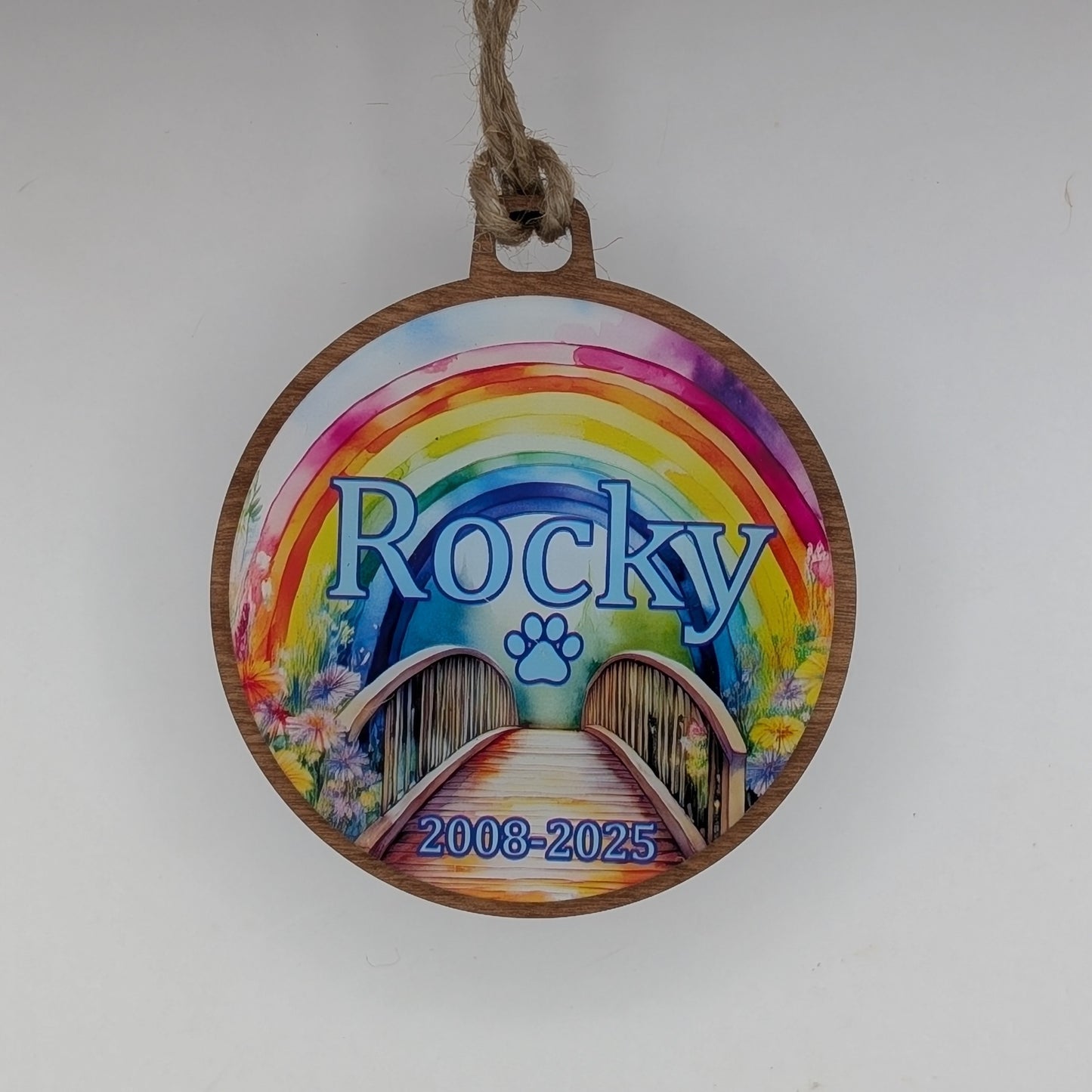 Over the Rainbow Christmas Ornament