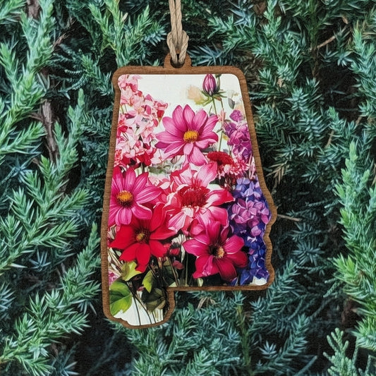 Wildflower Alabama Christmas Ornament