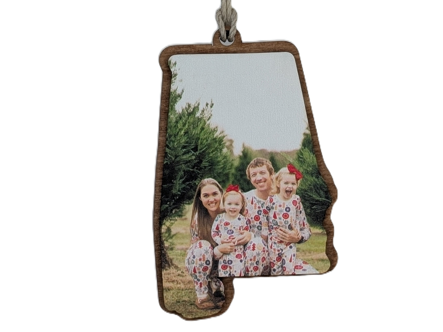 CUSTOM PHOTO Alabama Christmas Ornament
