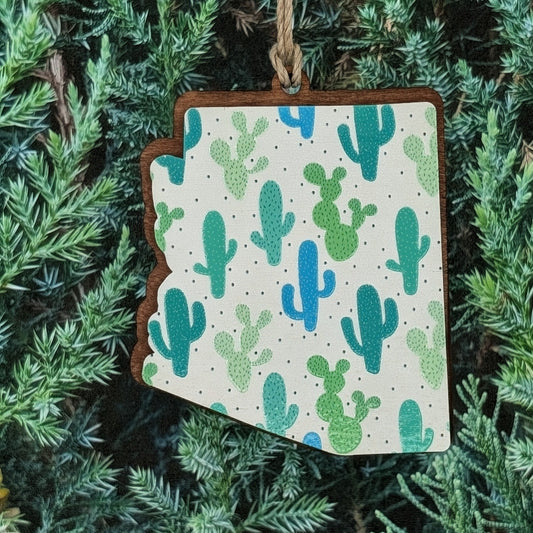 Arizona Green Cactus Ornament