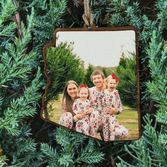 CUSTOM PHOTO Arizona Christmas Ornament
