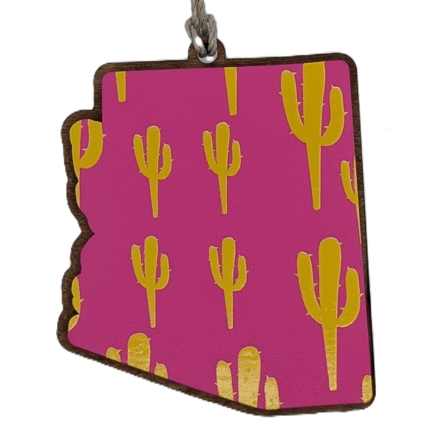 Arizona Pink Cactus Ornament