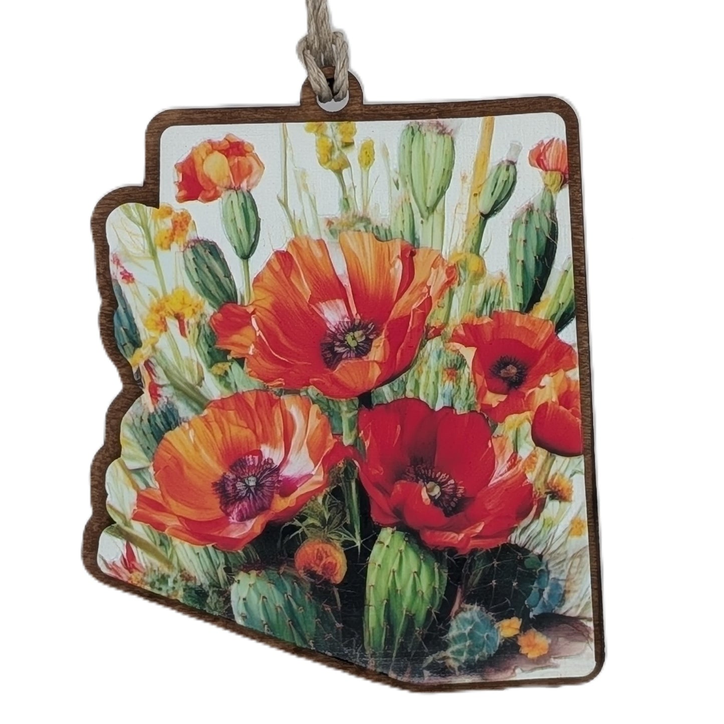 Arizona Poppy Flower Ornament