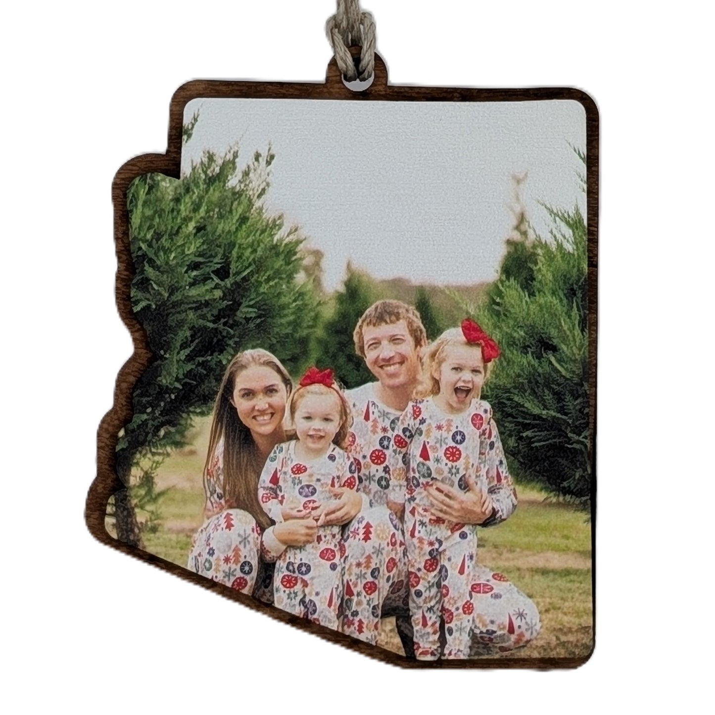 CUSTOM PHOTO Arizona Christmas Ornament