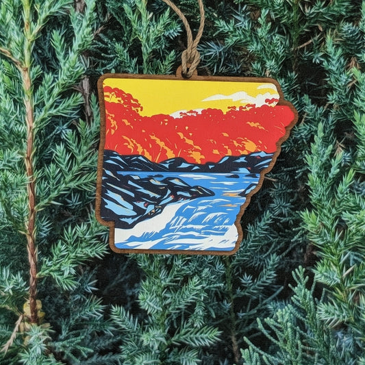 Arkansas River Scene Ornament