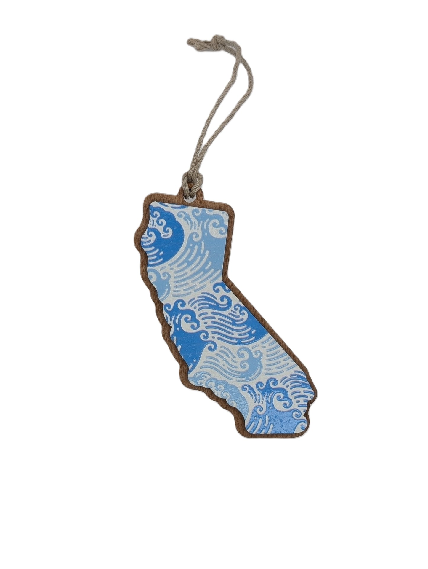 California Ocean Waves Ornament