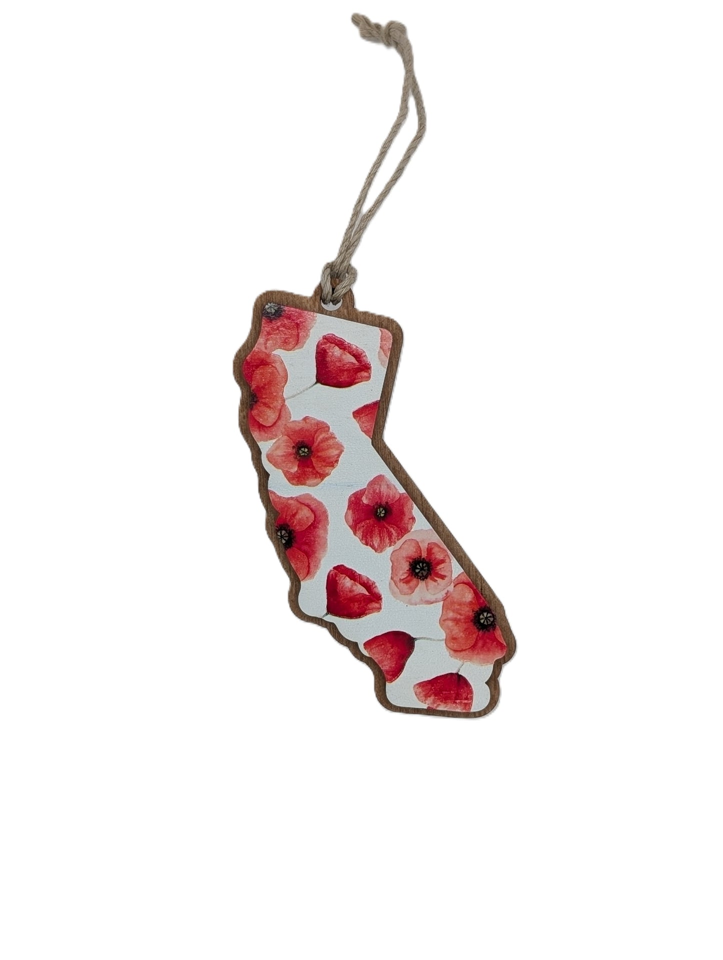 California Red Poppy Ornament