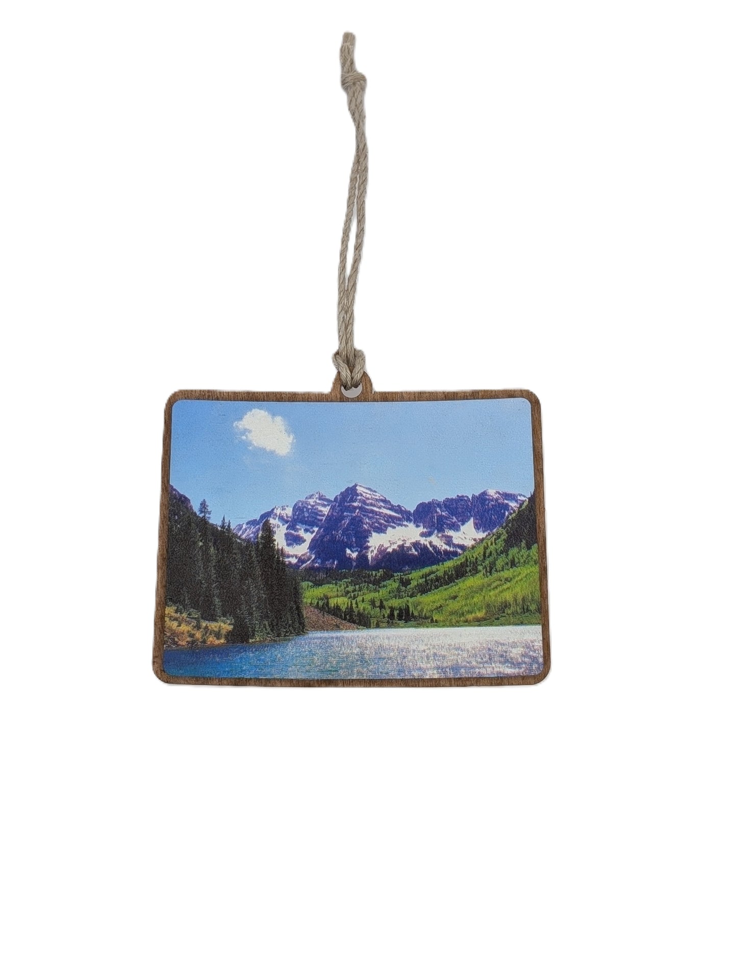Colorado Mountain Lake Maroon Bells Ornament