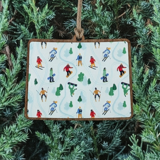 Colorado Ski Ornament