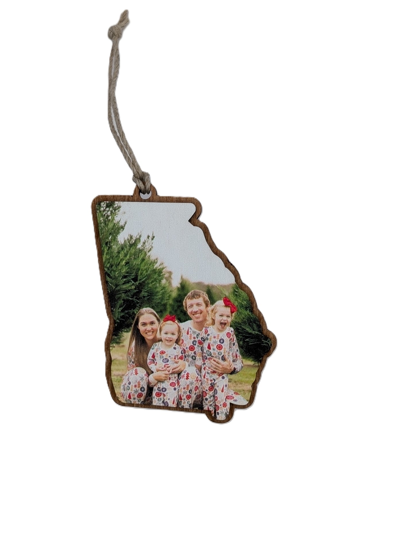 CUSTOM PHOTO Georgia Christmas Ornament