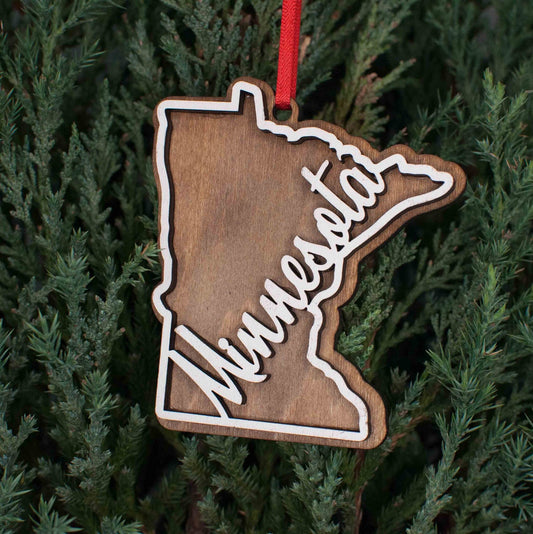 Minnesota Christmas Ornament