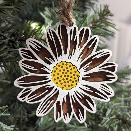 Daisy Christmas Ornament
