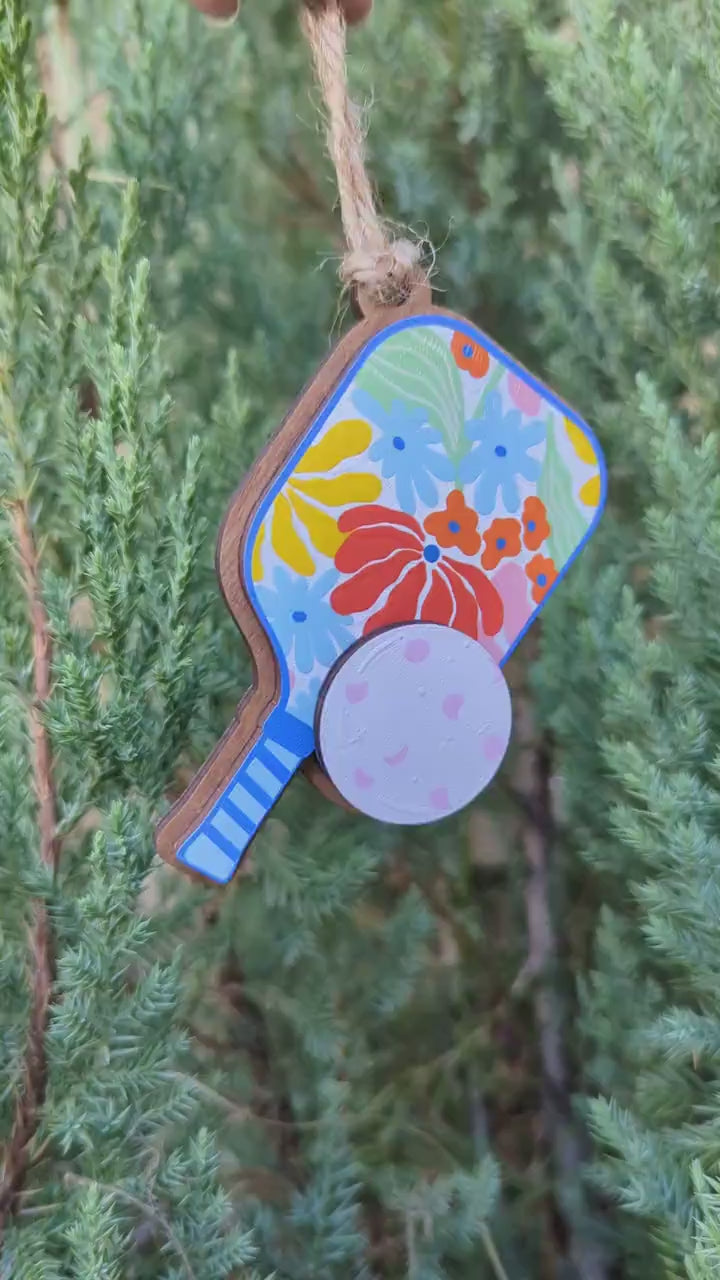 Pickleball Christmas Ornament