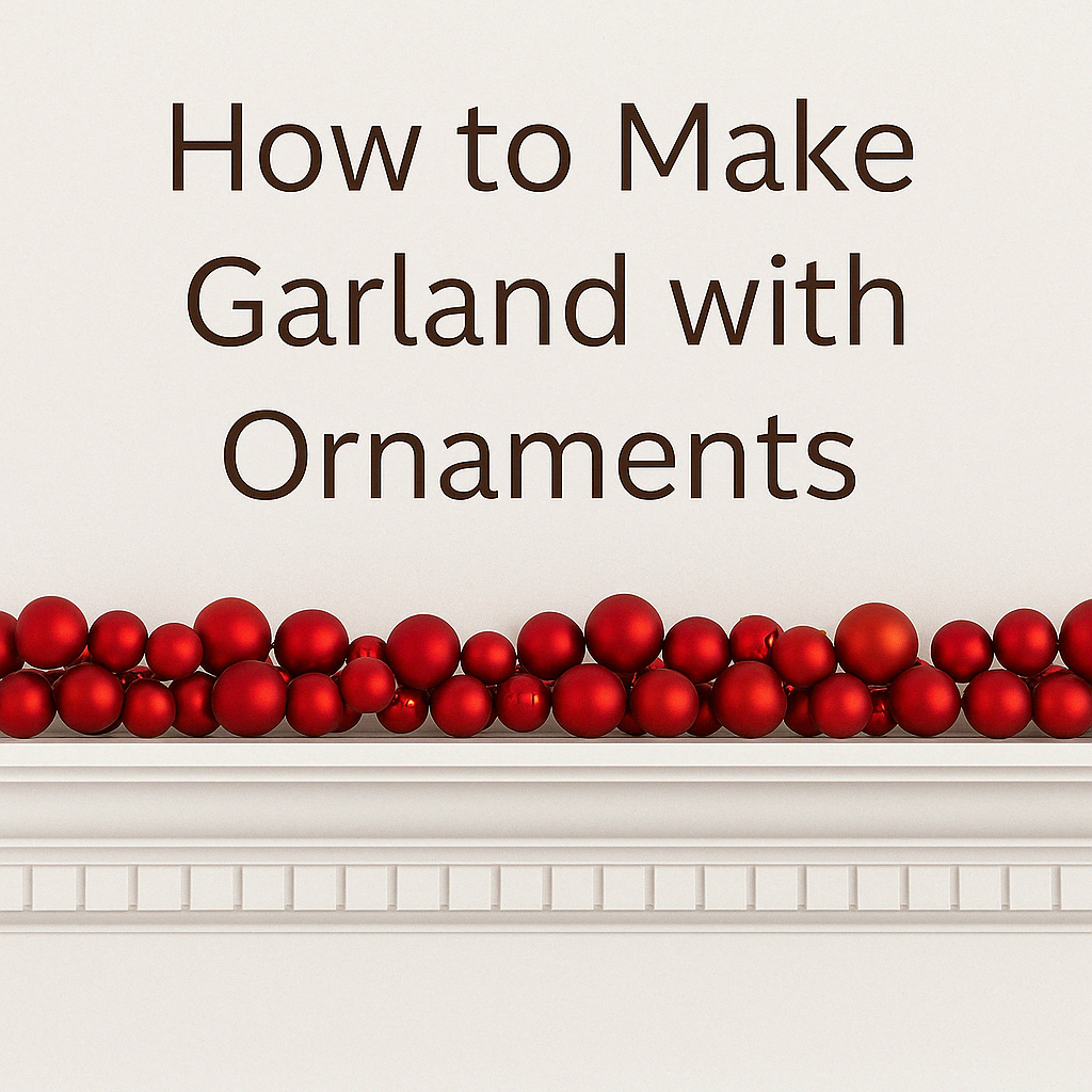 How to make Garland with Ornaments