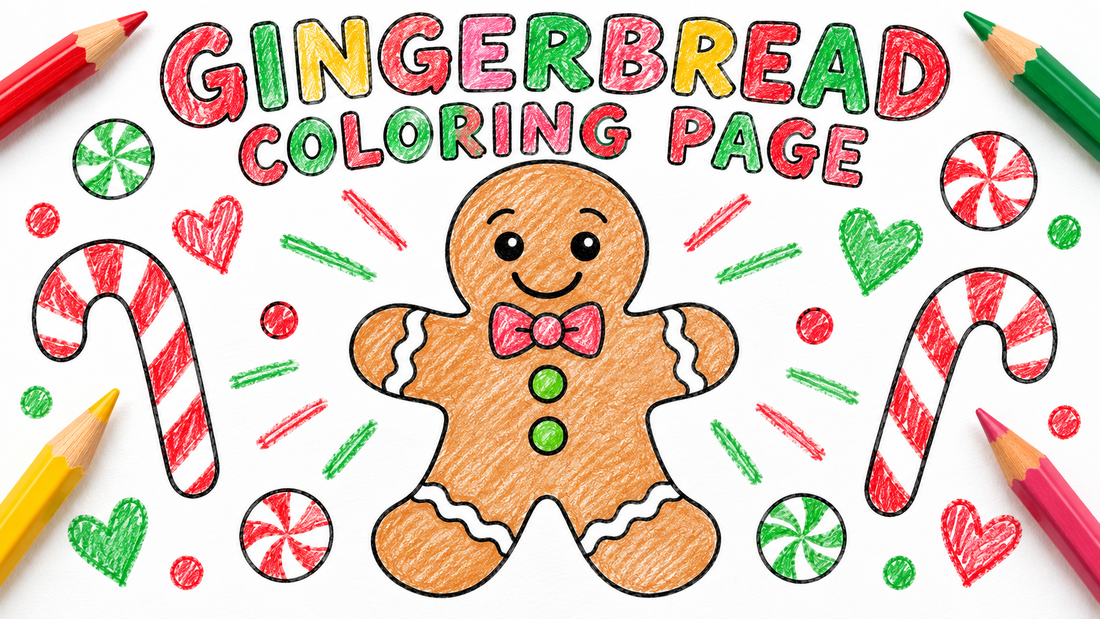 Gingerbread Coloring page