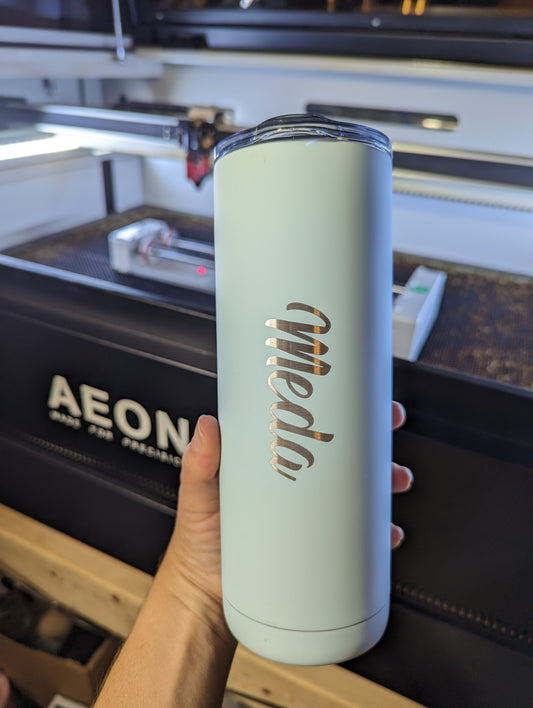 How to engrave a tumbler with your Aeon Mira Laser