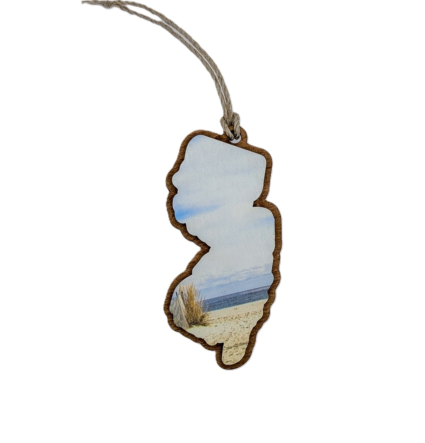 New Jersey Shore Photograph Wooden Christmas Ornament
