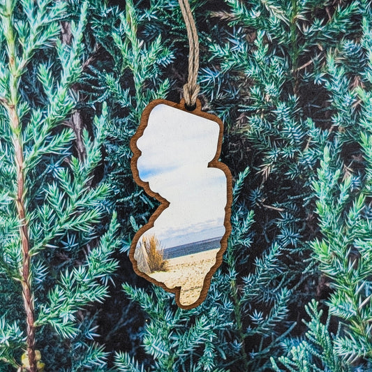 New Jersey Shore Photograph Wooden Christmas Ornament