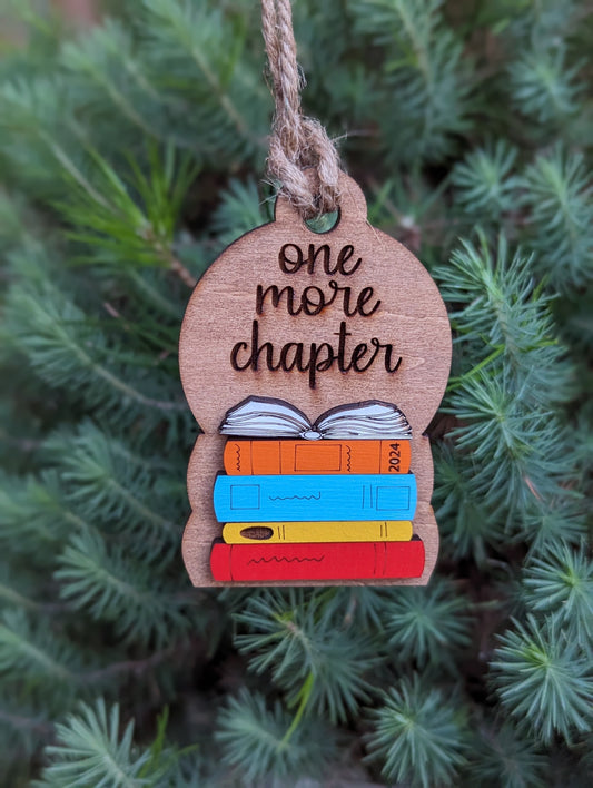 One More Chapter Books Christmas Ornament