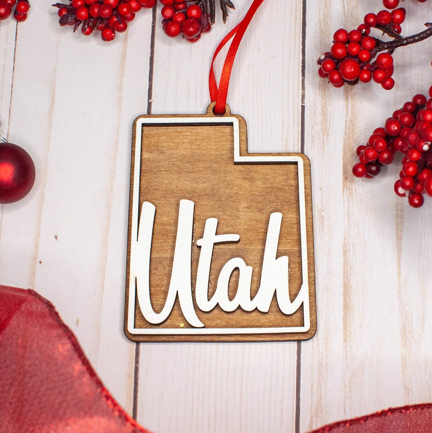 Utah Christmas Ornament