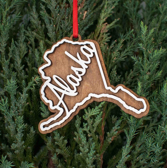 Alaska Christmas Ornament