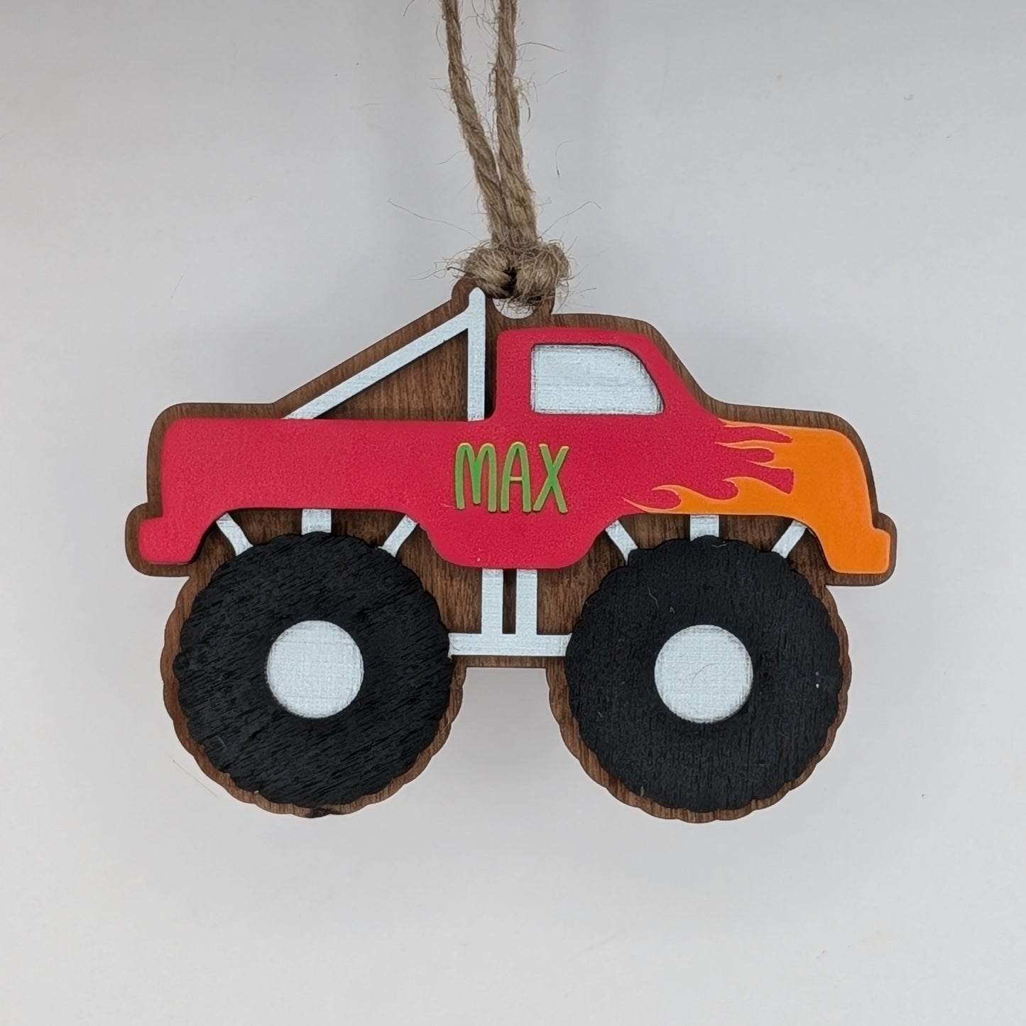 Monster Truck Christmas Ornament