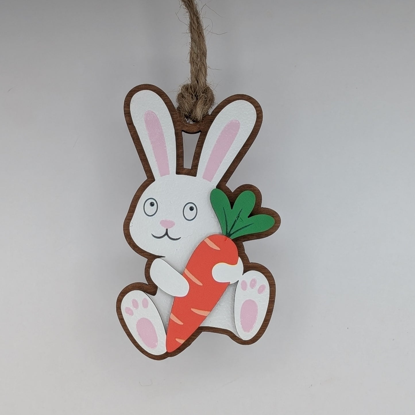 Bunny with a Carrot Christmas ornament