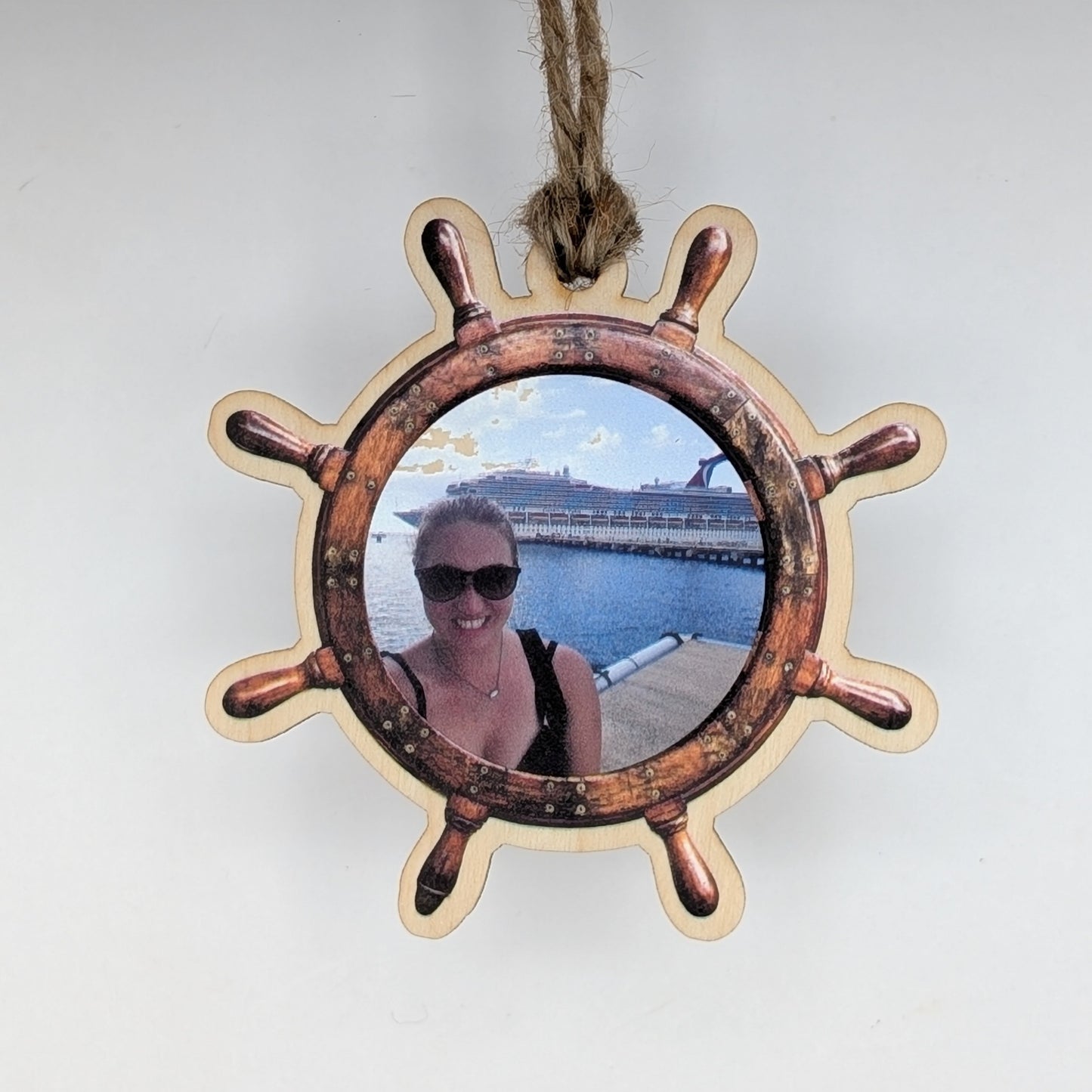 Bronze Cruise Ship Christmas Ornament