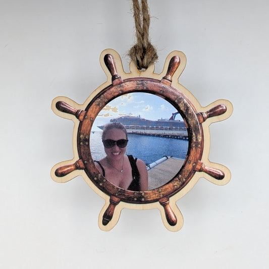 Bronze Cruise Ship Christmas Ornament