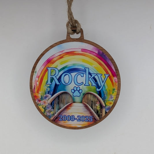 Over the Rainbow Christmas Ornament
