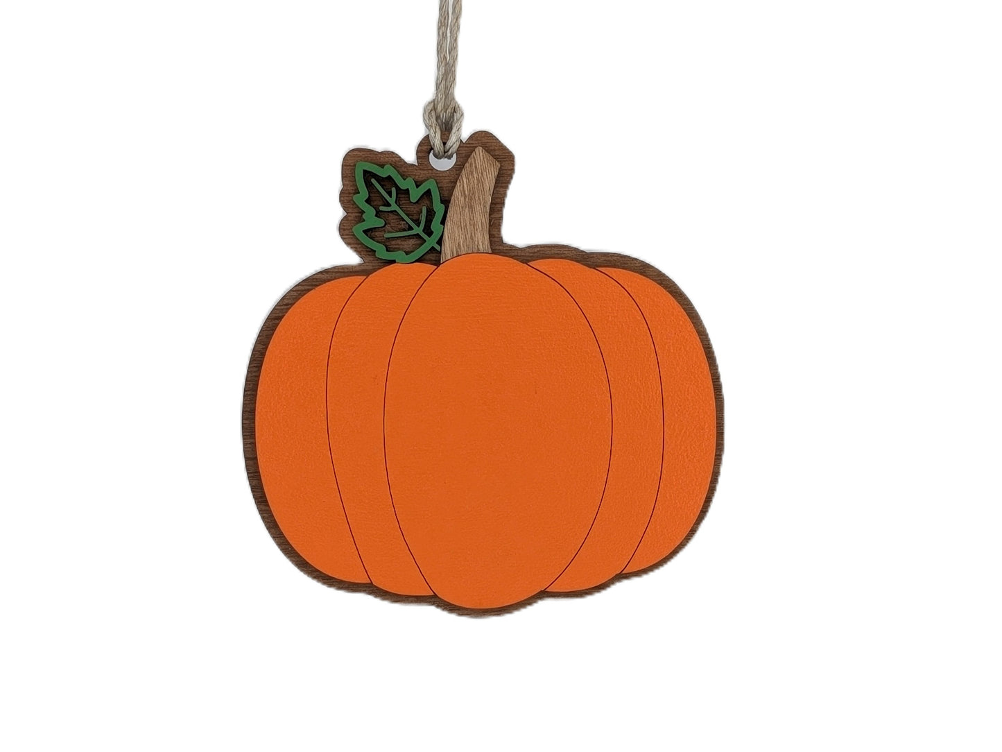 Pumpkin Wooden Christmas Ornament