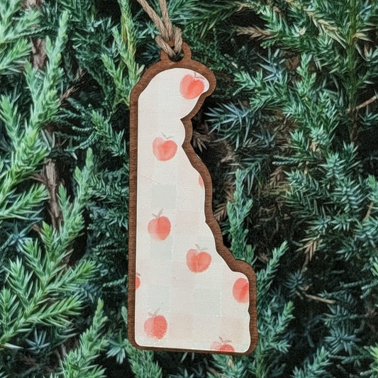 Delaware Peach Ornament