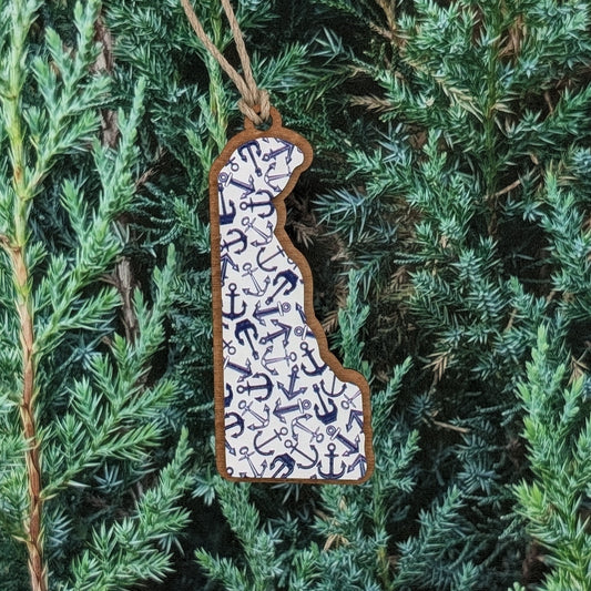 Delaware Anchor Ornament