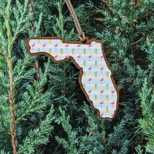 Florida Flamingo Ornament