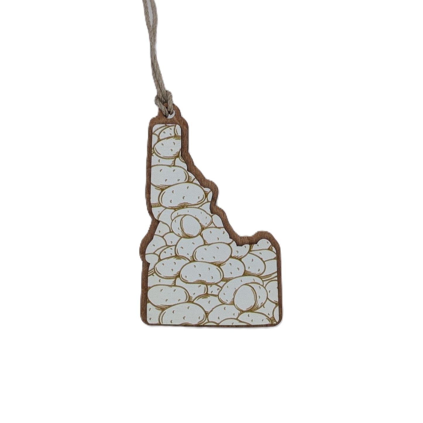 Idaho Potato Wooden Christmas Ornament