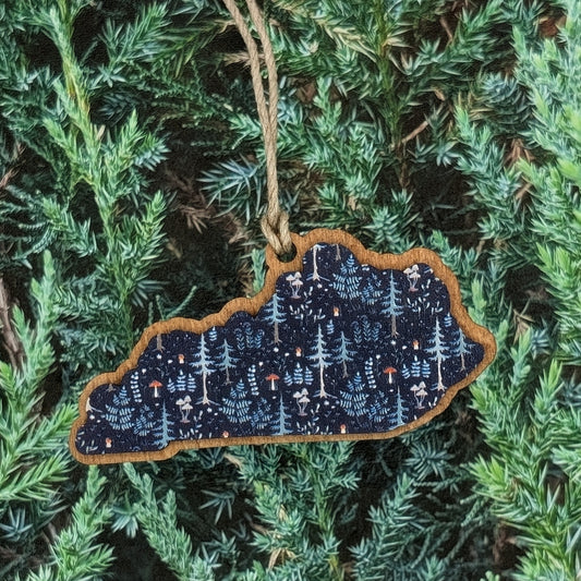 Kentucky Forest Wooden Christmas Ornament