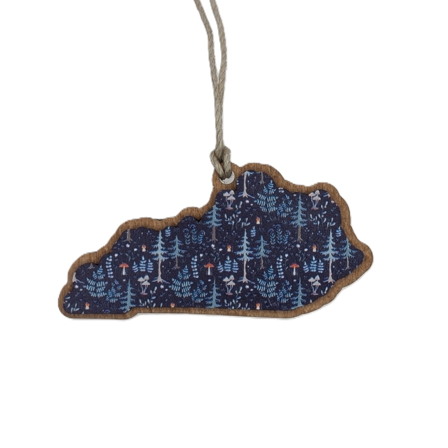 Kentucky Forest Wooden Christmas Ornament