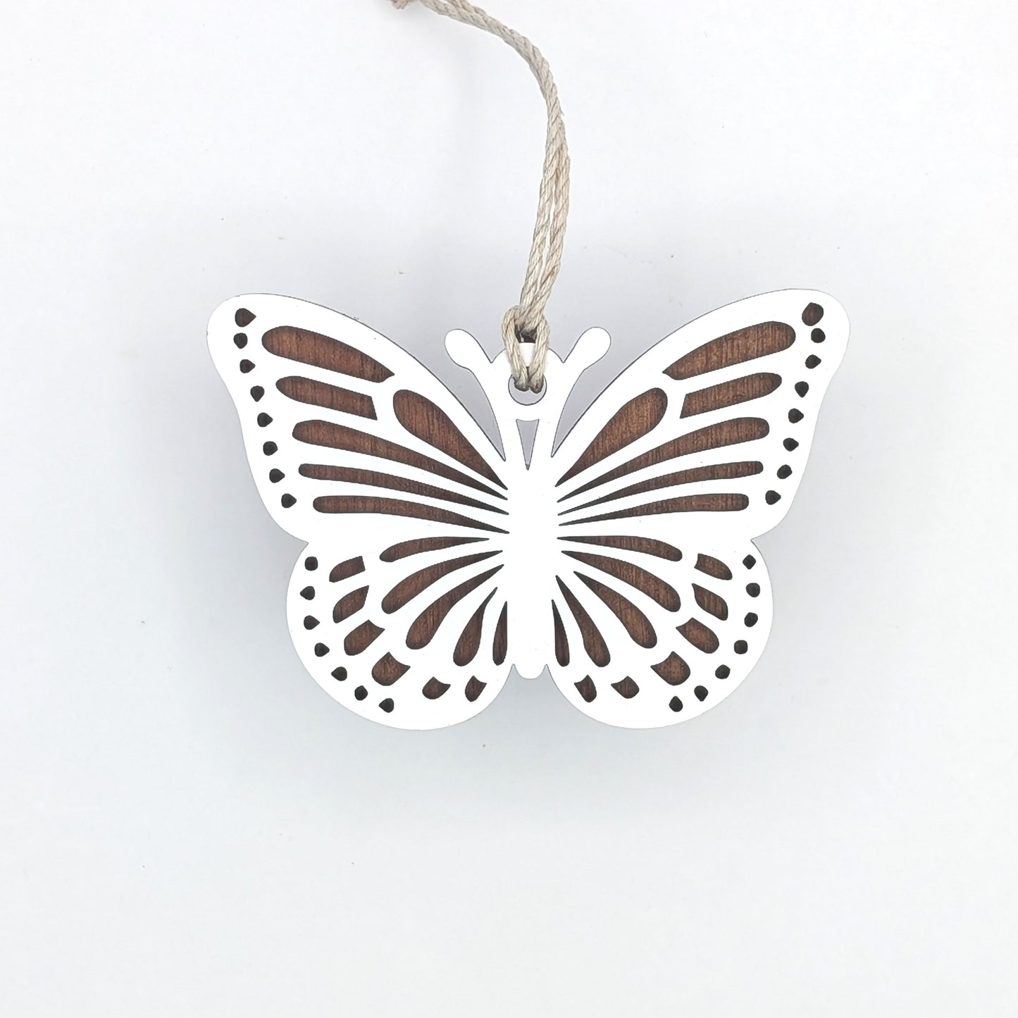 Butterfly Wooden Christmas Ornament