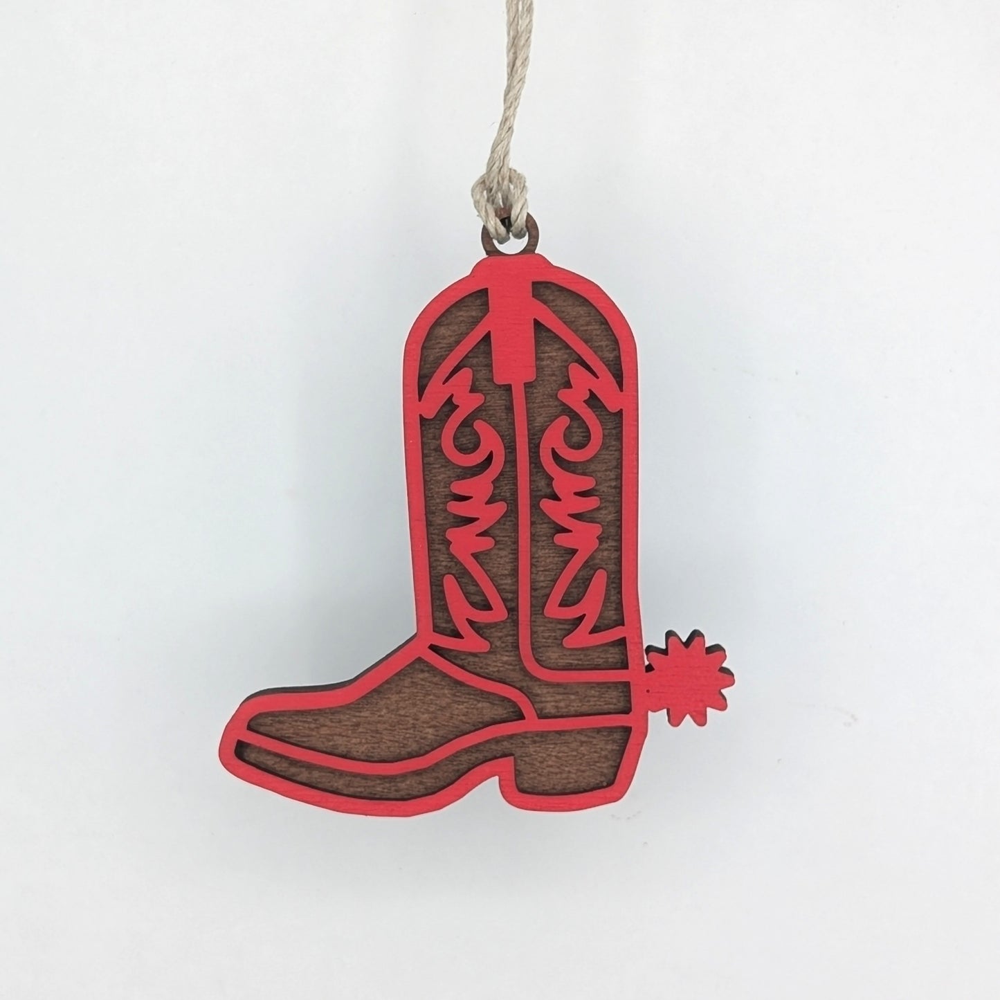 Cowboy Boot Christmas Ornament