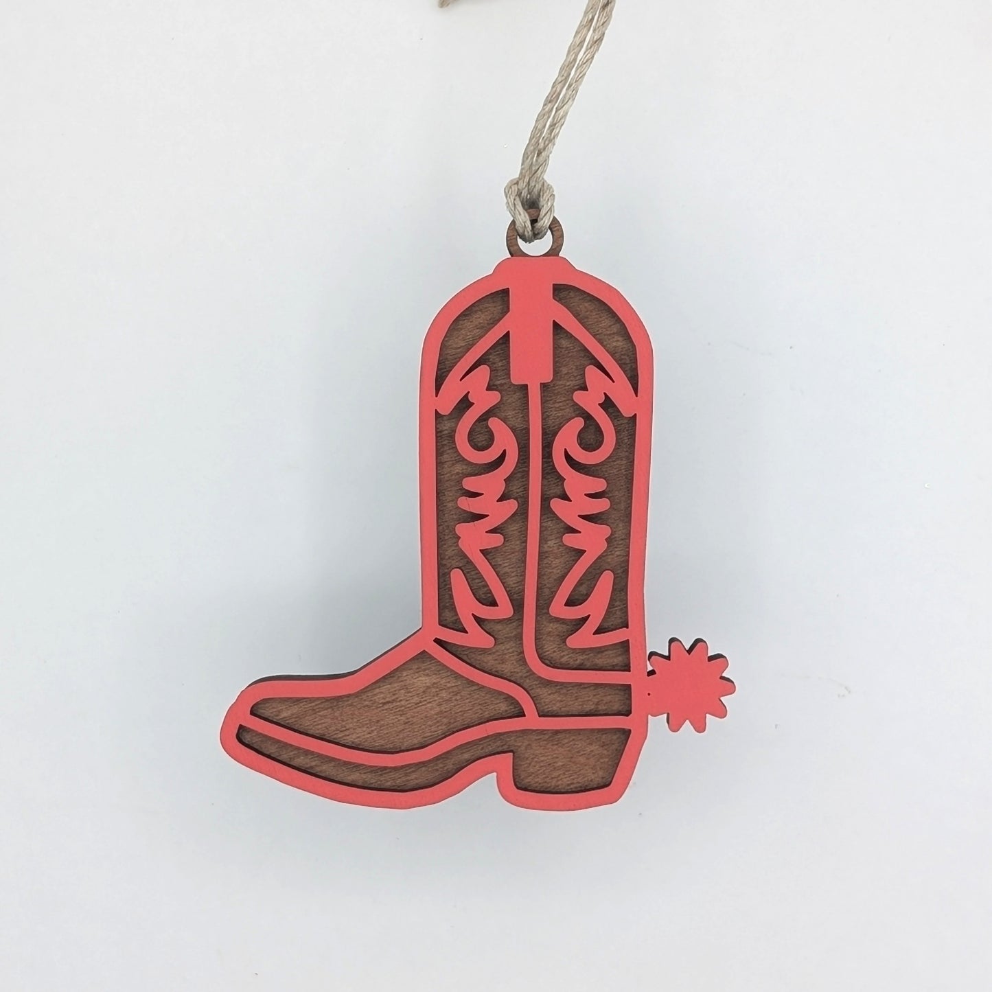Cowboy Boot Christmas Ornament