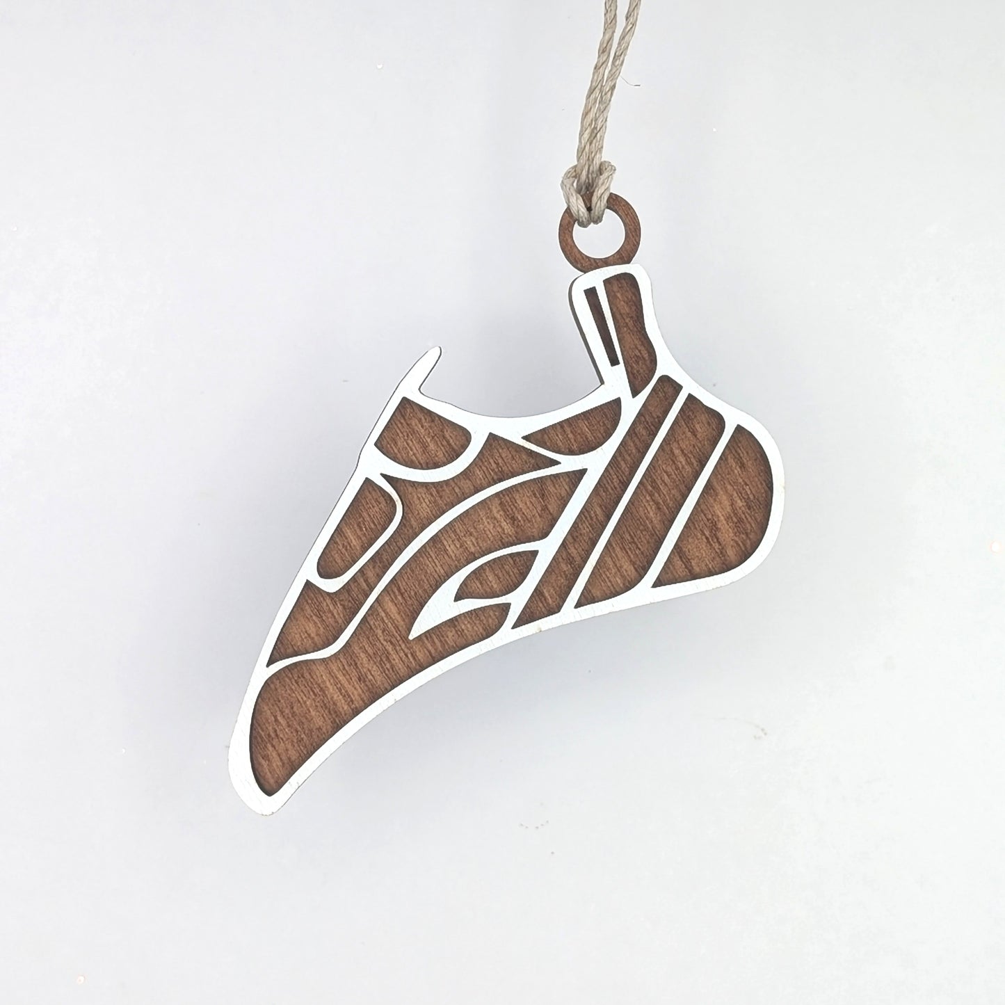 Climbing Shoe Wooden Christmas Ornament, Rock Climb ornaments