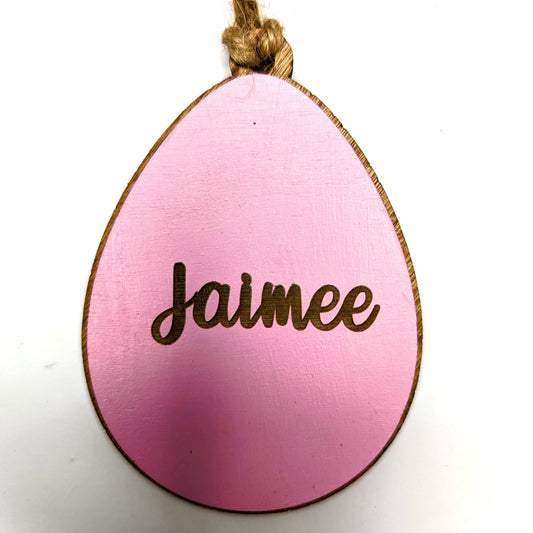 Easter Egg Basket Name Tag, Personalized and Multiple colors available