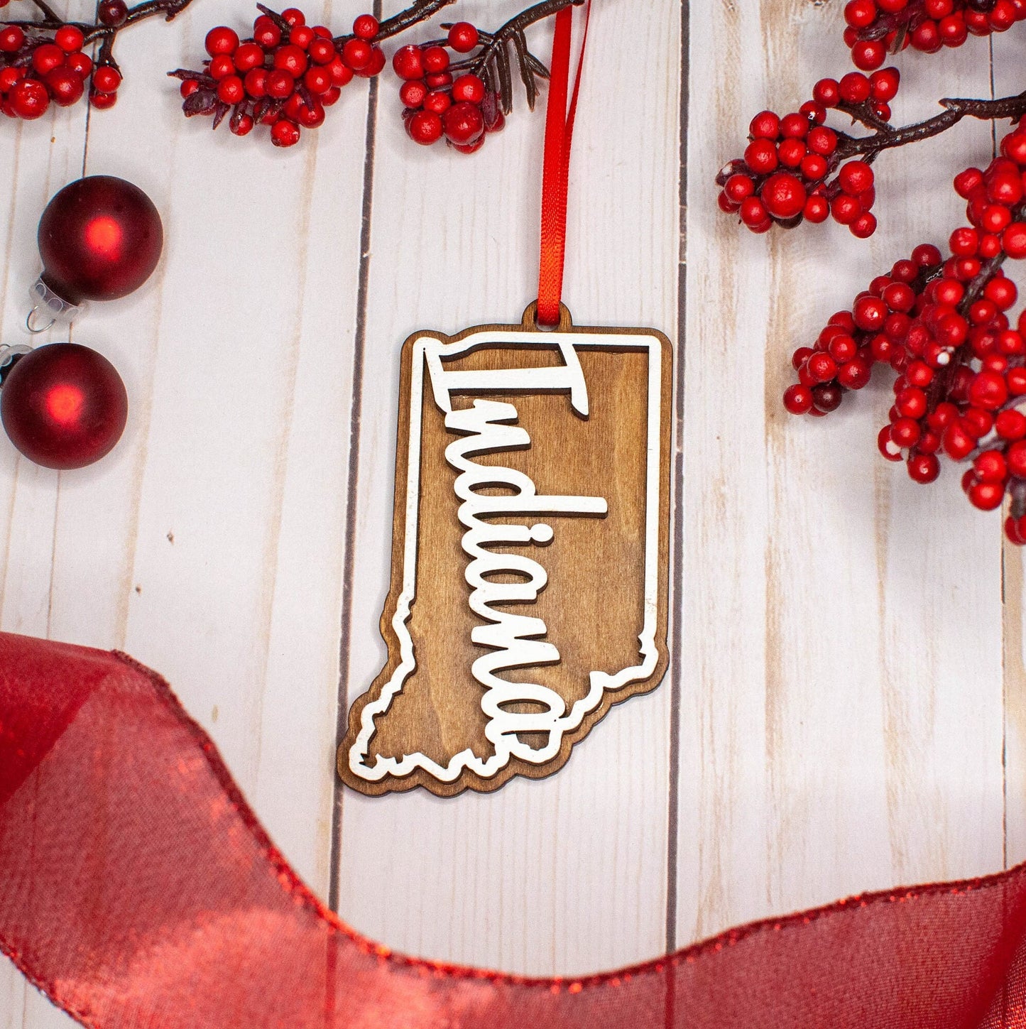 Indiana Christmas Ornament