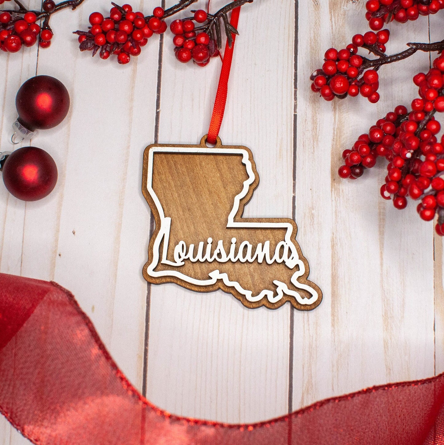 Louisiana Christmas Ornament