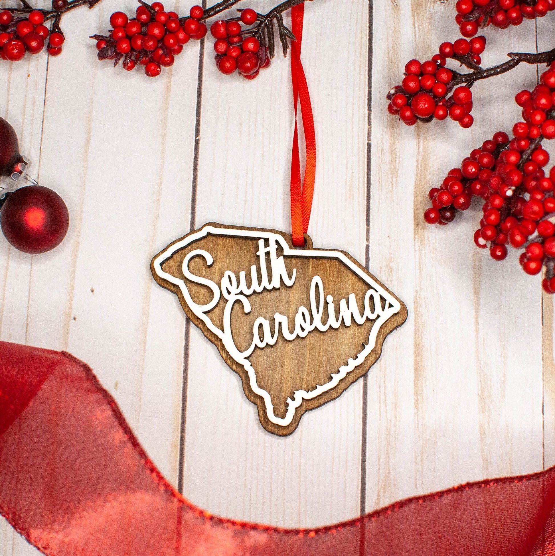 South Carolina Christmas Ornament