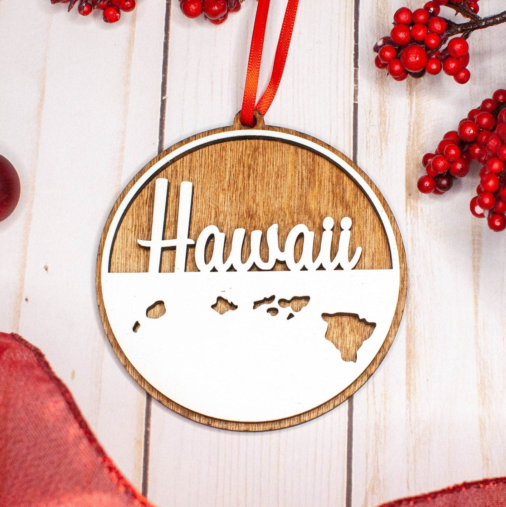 Hawaii Christmas Ornament