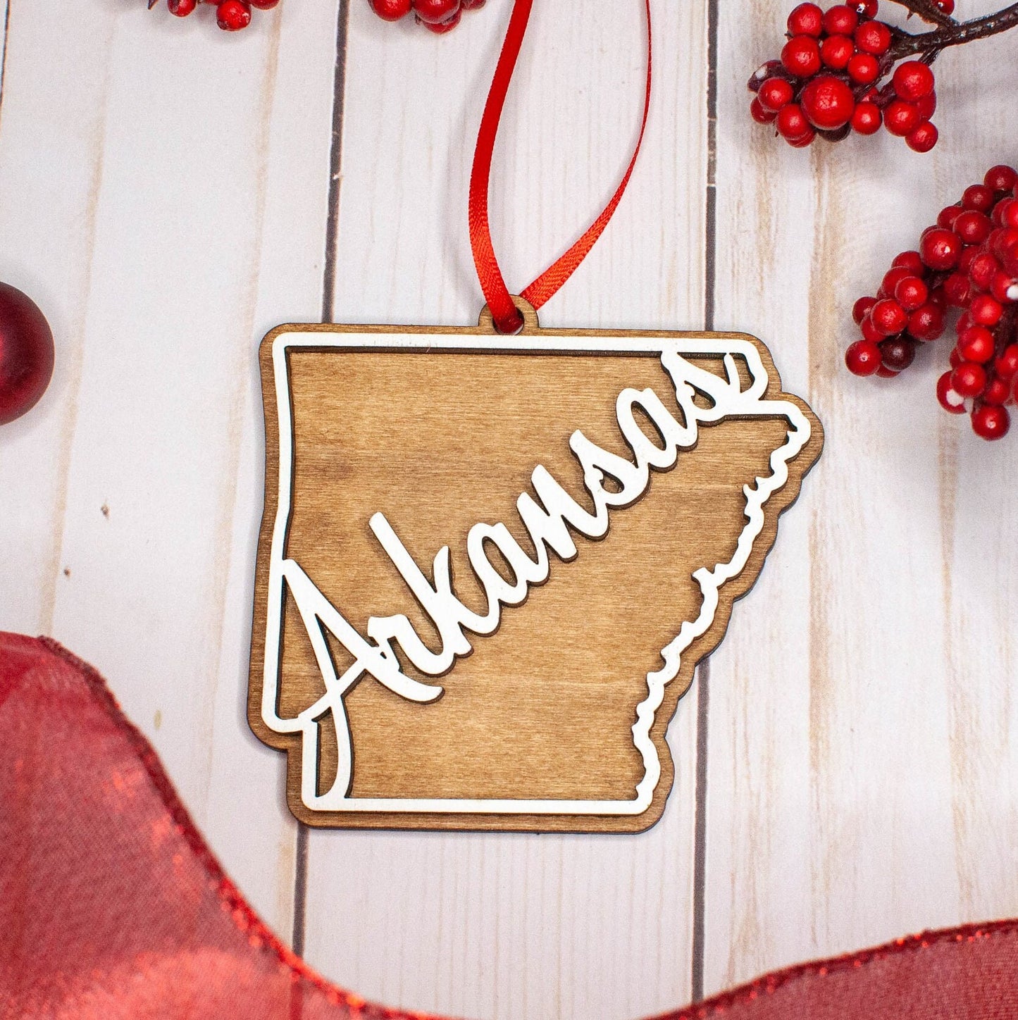 Arkansas Christmas Ornament