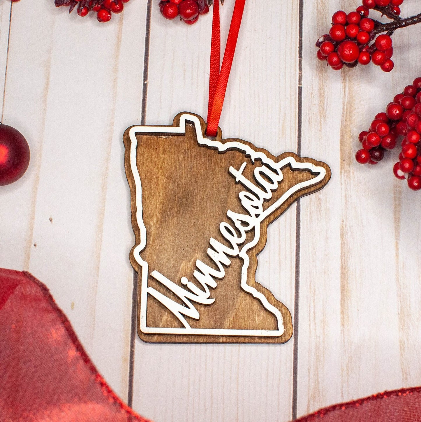 Minnesota Christmas Ornament