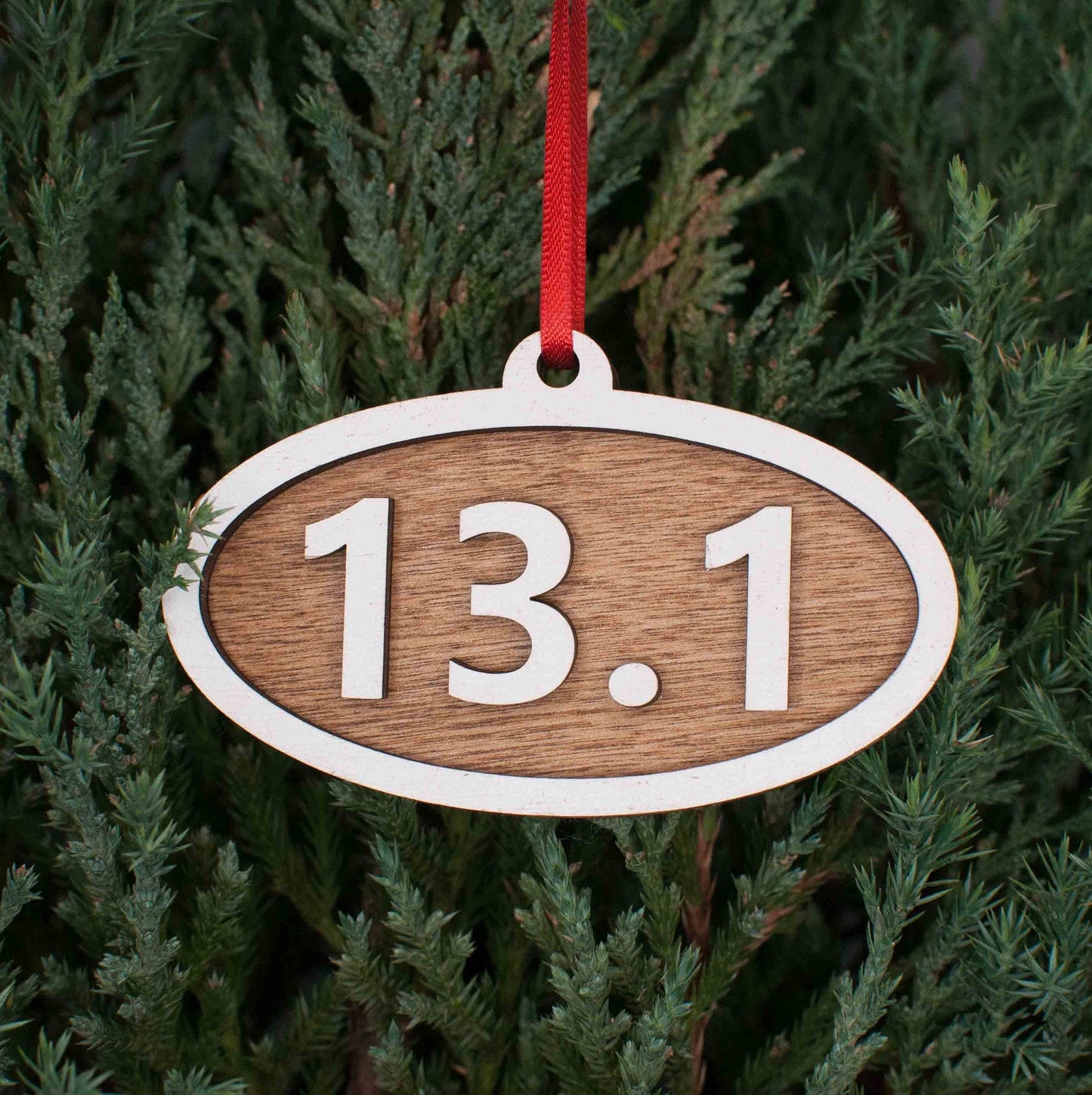 Marathon, Half Marathon, 10K, 5K Christmas Ornament